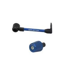 Lever guard in aluminium + left end ACCOSSATO DE004 with blue hose and joint right