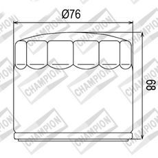 Oljni filter CHAMPION COF072C 100609725
