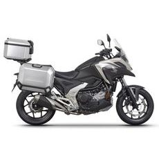 Komplet aluminijastih kovčkov z nosilci in ploščo SHAD TERRA, 48L zadnji kovček in 36L stranski kovčki SHAD HONDA NC 750 X 2021-