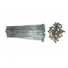 Stainless steel spoke set with nickel plated nipples CROSS-CENTER 50-0274 zadaj 10G/250-32