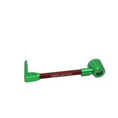 Lever guard ACCOSSATO DE002 with red hose and joint left, aluminium