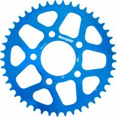 Aluminijasti zadnji verižnik (zobnik) SUPERSPROX RAL-728:45-BLU moder 45T, 520