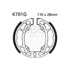 Brake shoe set EBC K701G grooved