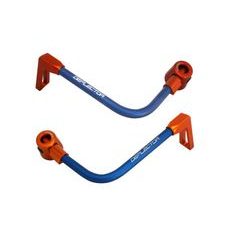 Lever guard ACCOSSATO DE003 with blue hose and joint right + left, aluminium