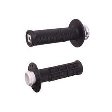Grips set Lock-on ODI MICRO-X V2 H36MXB Black/Silver Half-Waffle