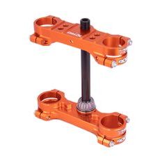 Triple clamps X-TRIG ROCS TECH 40504008 22mm Oranžna