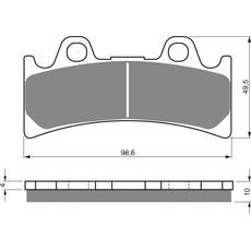 Zavorne obloge GOLDFREN 054 S33 STREET FRONT