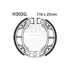 Brake shoe set EBC H303G grooved includings springs