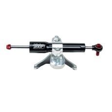 Steering damper kit BITUBO under instruments mounting with black shock absorber