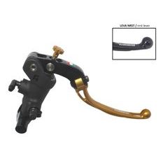 Radial brake master cylinder ACCOSSATO PC011 19 x 19 with folding lever,gold