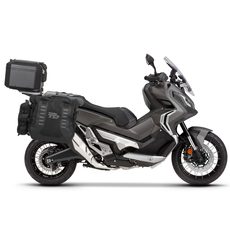 Complete set of SHAD TERRA TR40 adventure saddlebags and SHAD TERRA BLACK aluminium 48L topcase, including mounting kit SHAD HONDA X-ADV 750