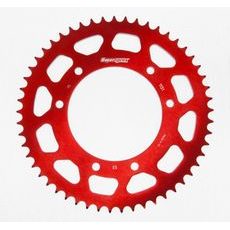 Aluminijasti zadnji verižnik (zobnik) SUPERSPROX RAL-1131:53-RED rdeč