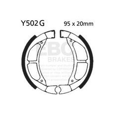 Brake shoe set EBC Y502G grooved includings springs