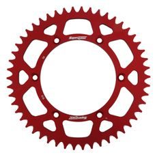 Aluminijasti zadnji verižnik (zobnik) SUPERSPROX RAL-1512:50-RED rdeč 50T, 520