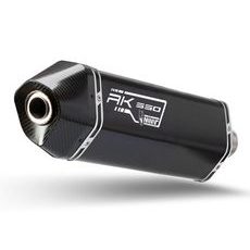 Celoten izpušni sistem 2x1 MIVV SPEED EDGE O.009.LRB Kovinsko črna