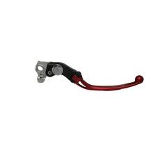 Adjustable folding lever ACCOSSATO LV011 in aluminium for original brake master cylinders rdeč