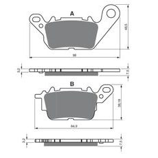 Zavorne obloge GOLDFREN 380 S3