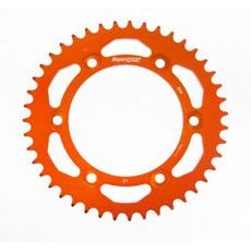 Aluminijasti zadnji verižnik (zobnik) SUPERSPROX RAL-899:43-ORG oranžna 43T, 525