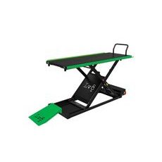 Motorcycle lift LV8 GOLDRAKE 600HC FLOOR VERSION EG600HCE.G with electro-hydraulic unit (black and green RAL 6018)