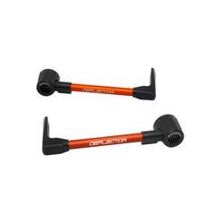 Lever guard ACCOSSATO DE003 with orange hose and joint right + left, aluminium