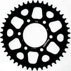Rear ALU sprocket SUPERSPROX RAL-478:44-BLK črna 44T, 520