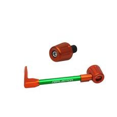 Lever guard in aluminium + right end ACCOSSATO DE005 with green hose and joint levi