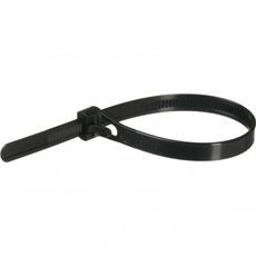 Reusable zip tie POLISPORT 8462200001 12 pcs črna