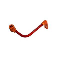 Lever guard ACCOSSATO DE001 with red hose and joint right, aluminium