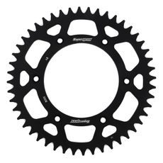 Aluminijasti zadnji verižnik (zobnik) SUPERSPROX RAL-8000:48-BLK črna 48T, 520