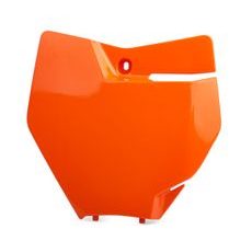 Number plate POLISPORT 8664900001 orange KTM 16