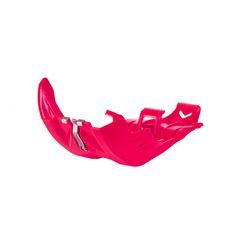 Skid Plate POLISPORT 8469100007 with link protector Rdeč