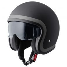 Jet čelada GMS RIDE ZG11702 matt black-grey XL