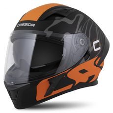 Integralna čelada CASSIDA Orbit Multivers black matt,orange,gray,white L
