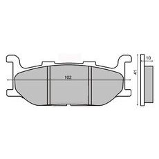 Zavorne obloge RMS 225100403 sintered spredaj