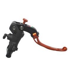 Radial brake master cylinder ACCOSSATO PC011 19 x 19 with folding lever,orange