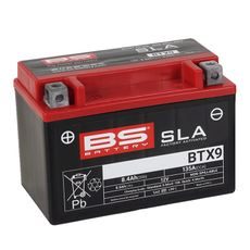 Tovarniško aktiviran akumulator BS-BATTERY BTX9 (FA) (YTX9 (FA)) SLA