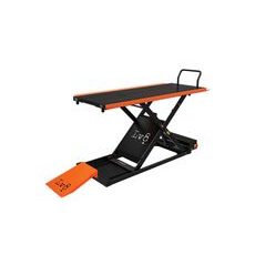 Motorcycle lift LV8 GOLDRAKE 600C FLOOR VERSION EG600CE.O with electro-hydraulic unit (black and orange RAL 2009)