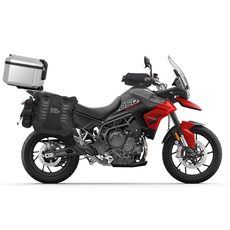 Complete set of SHAD TERRA TR40 adventure saddlebags and SHAD TERRA aluminium 55L topcase, including mounting kit SHAD TRIUMPH Tiger 900