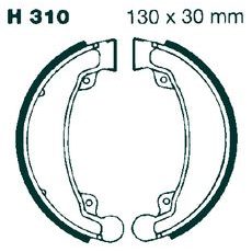 Brake shoe set EBC H310G grooved includings springs