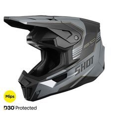 Helmet SHOT LITE S10 A05-21OA-C01-08 black / grey matt S