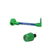 Lever guard in aluminium + left end ACCOSSATO DE004 with blue hose and joint right