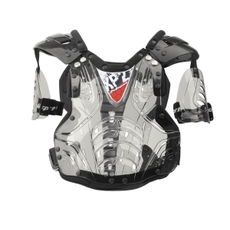 Chest protector POLISPORT XP2 ADULT 8000300001 with arm protectors clear/black