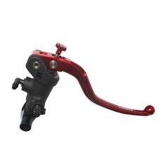 Radial brake master cylinder ACCOSSATO PC010 19 x 18 with fixed lever,red