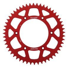 Aluminijasti zadnji verižnik (zobnik) SUPERSPROX RAL-8000:52-RED rdeč 52T, 520