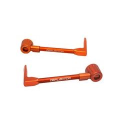 Lever guard ACCOSSATO DE003 with orange hose and joint right + left, aluminium