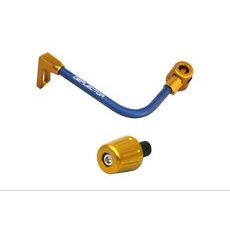 Lever guard in aluminium + right end ACCOSSATO DE005 with blue hose and joint levi
