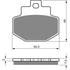 Zavorne obloge GOLDFREN 186 AD