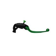Adjustable folding lever ACCOSSATO LV018 in aluminium for Nissin radial brake master cylinder zelena