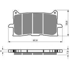 Zavorne obloge GOLDFREN 379 K5