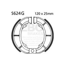 Brake shoe set EBC S624G grooved includings springs